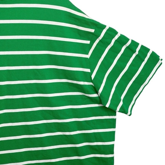 Polo Ralph Lauren Polo Shirt 4XB Vintage Striped Green White Pocket Pony Logo - Picture 11 of 13